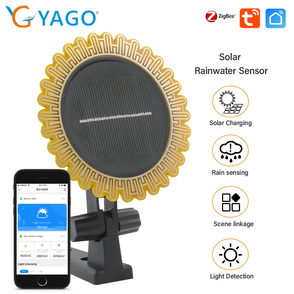 Tuya Zigbee Garden Irrigation Controller - Zigbee Tuya Sensor deteksi cuaca sinar