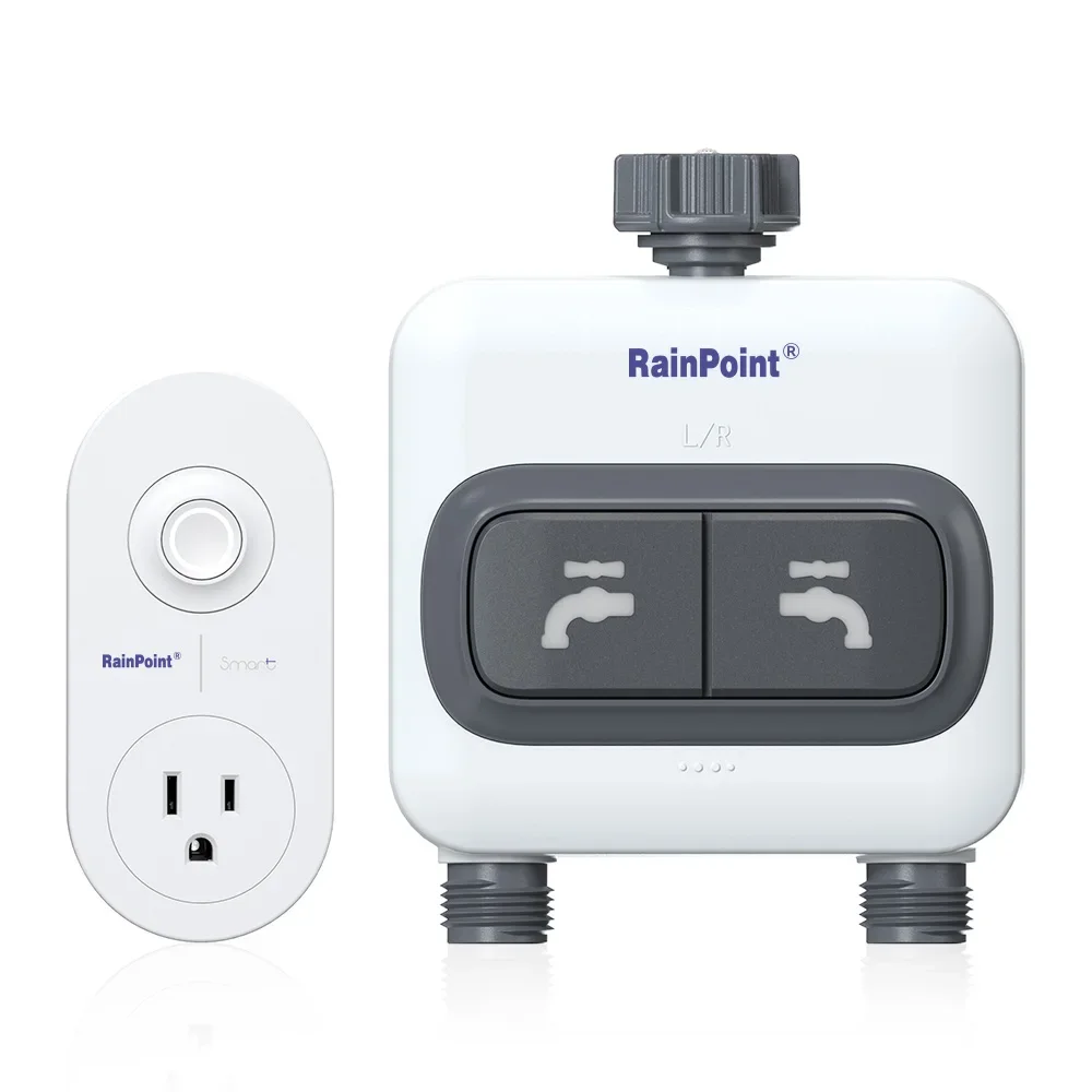 Wifi Water Timer Hose Faucet Smart - RAINPOINT Wi-Fi Timer Air 2-outlet Sistem