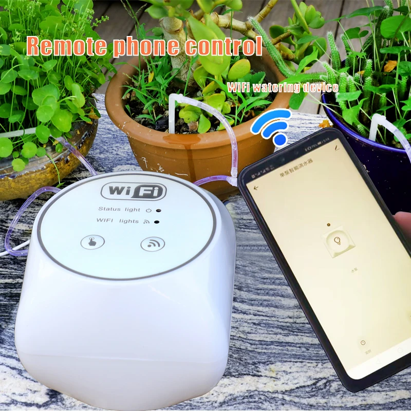 Automatic Watering Pump Indoor Plants - Pengontrol Irigasi Tetes Otomatis Wifi Garden,