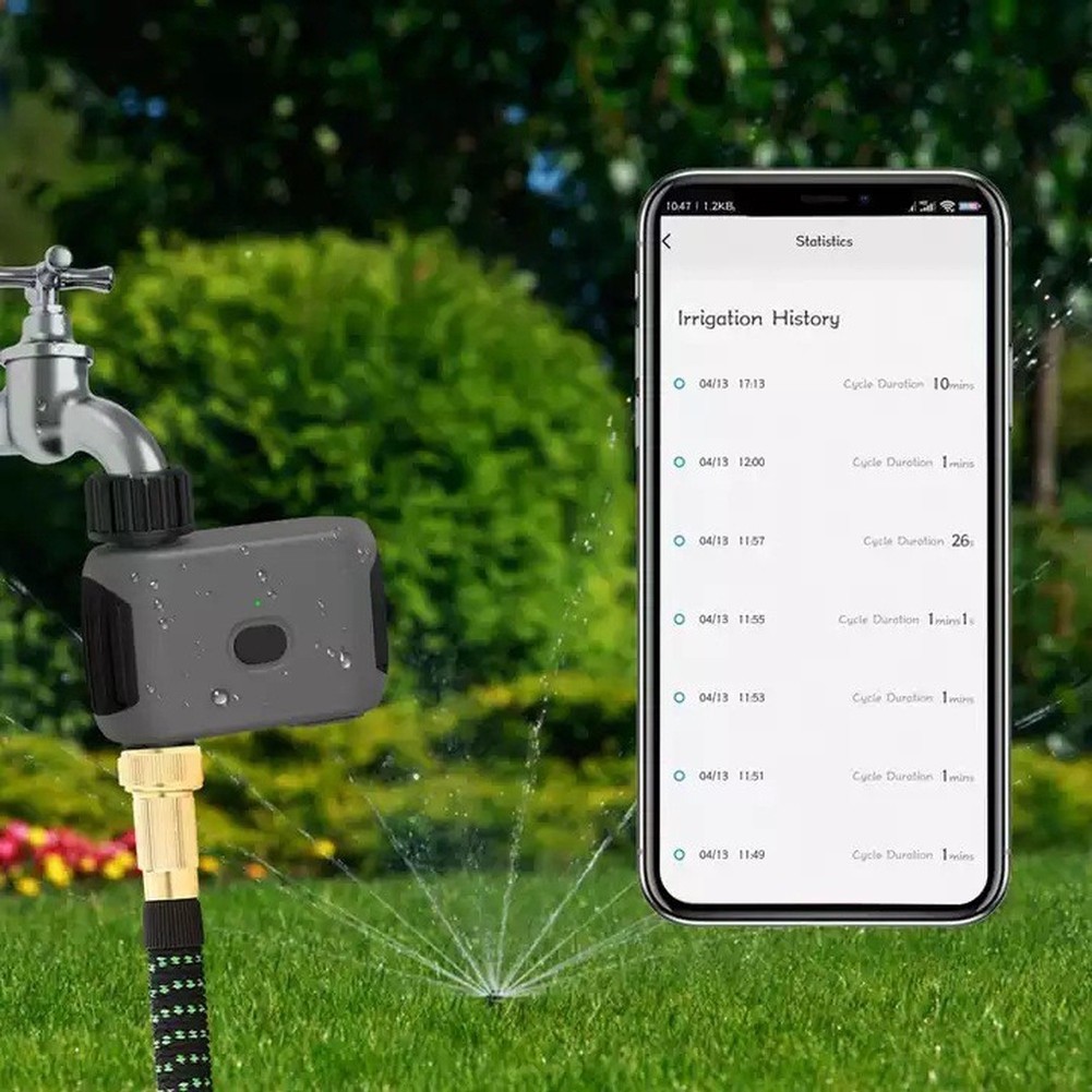 Wifi Water Timer Hose Faucet Smart - Timer Penyiram Otomatis Wifi dengan Remote