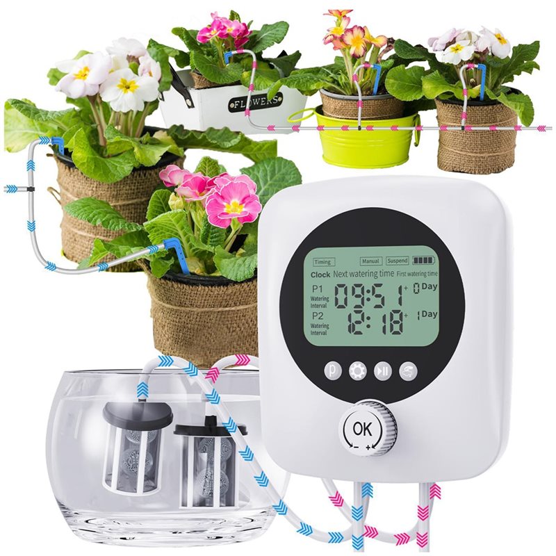 Automatic Watering Pump Indoor Plants - ABYN-Alat Penyiraman Tanaman untuk Liburan, Pompa