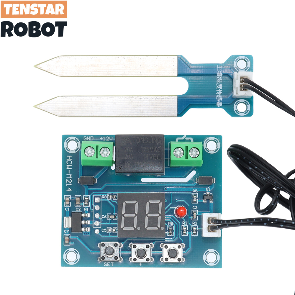 Rain Sensor For Irrigation Timer - XH-M214 pengontrol Sensor kelembaban tanah, tampilan