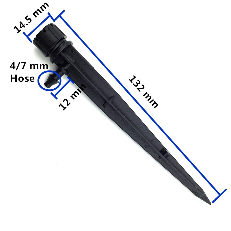 6 Buah Hitam Disesuaikan Iriga - Drip Emitters Adjustable 360 Micro ulasan dan harga