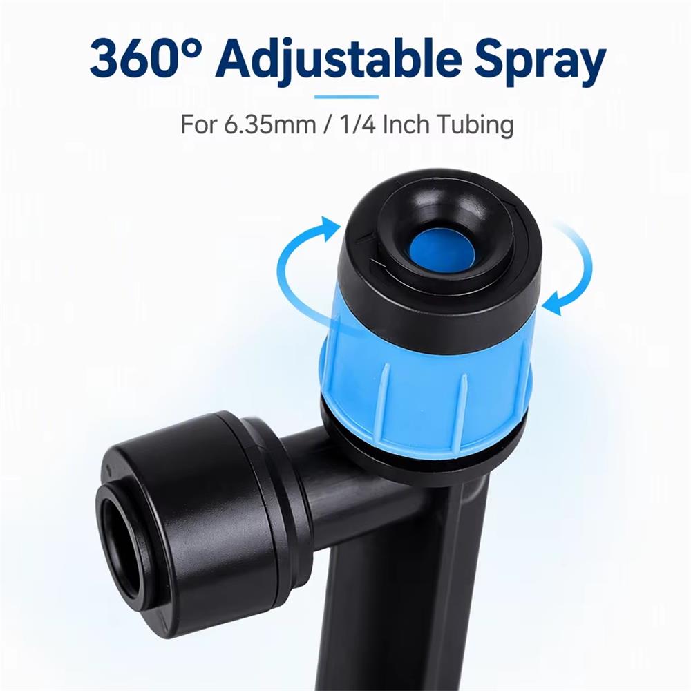 10/20 buah, alat penyiram tete - Drip Emitters Adjustable 360 Micro ulasan dan harga
