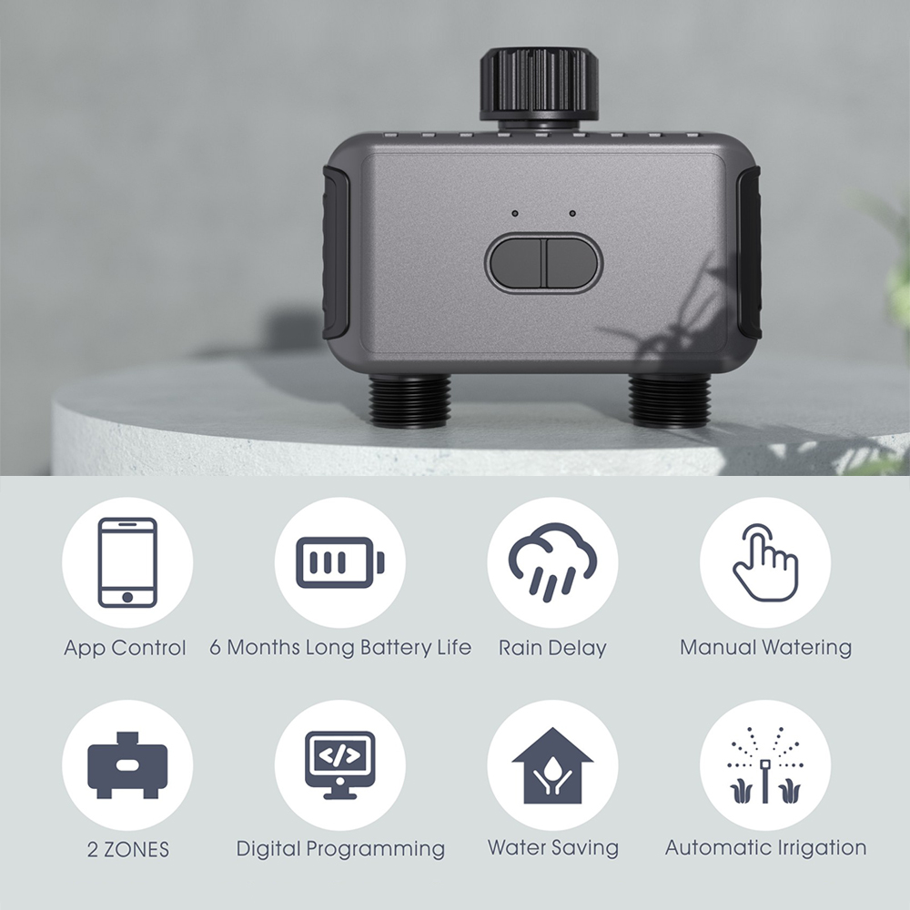WiFi Bluetooth-kompatibel 2 Ou - Wifi Water Timer Hose Faucet Smart ulasan dan harga