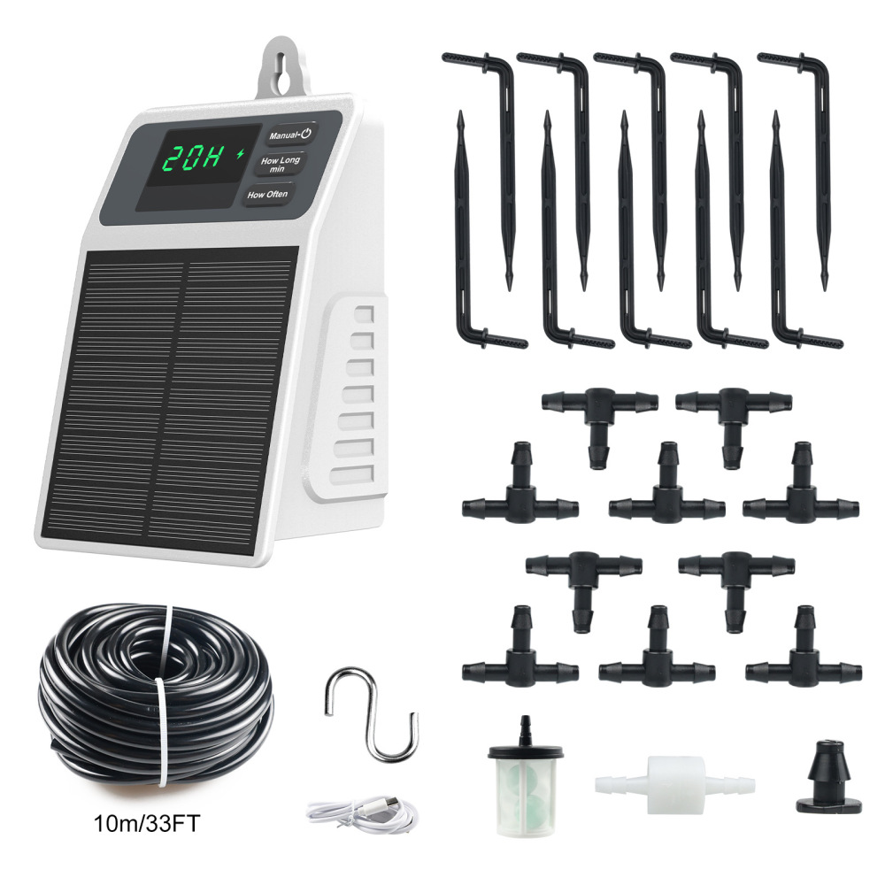 Sistem Penyiraman Tanaman Otom - Solar Drip Irrigation Kit Garden ulasan dan harga