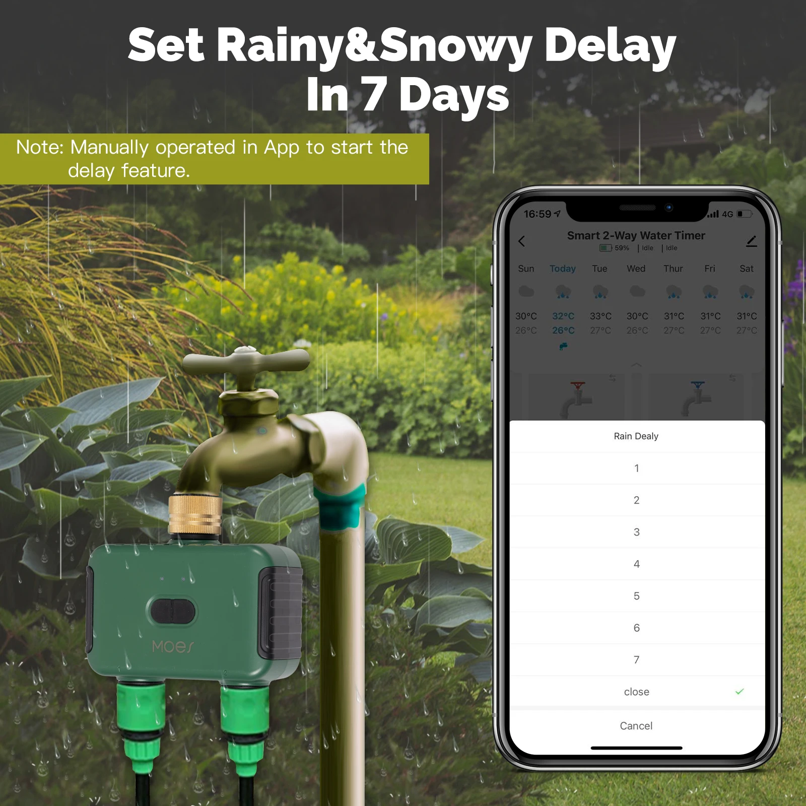 MOES Tuya Smart ZigBee Timer A - Tuya Zigbee Garden Irrigation Controller ulasan dan harga
