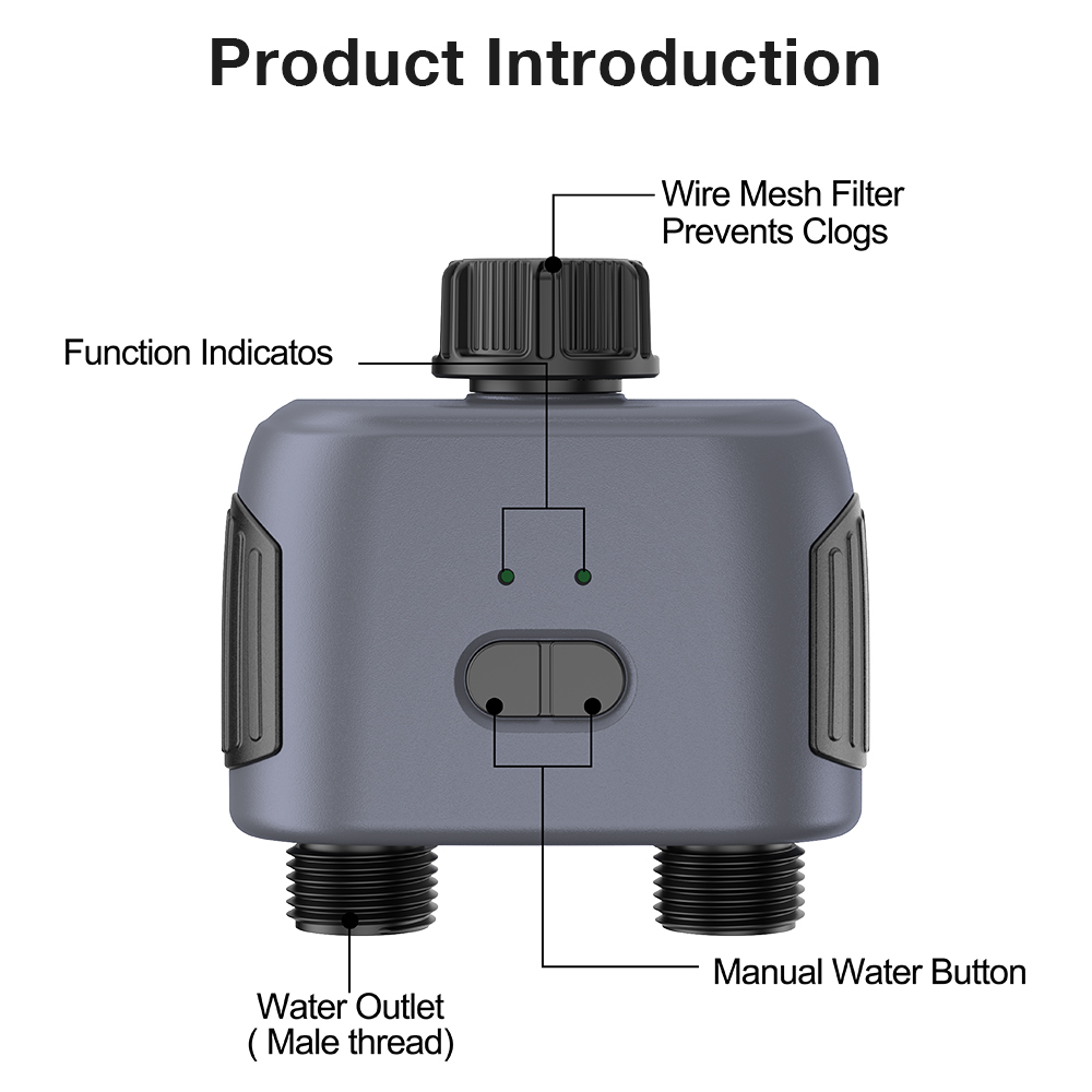 Tuya Zigbee/Bluetooth Pengontr - Tuya Zigbee Garden Irrigation Controller ulasan dan harga