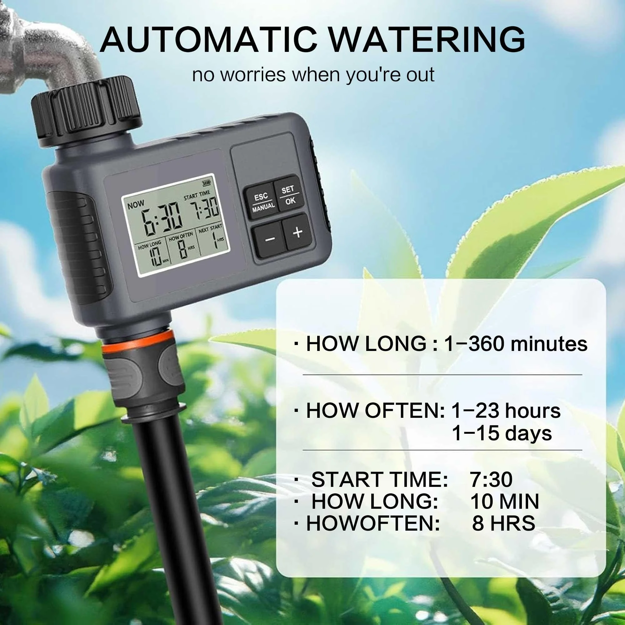 Pengatur Waktu Air Digital Pin - Rain Sensor For Irrigation Timer ulasan dan harga
