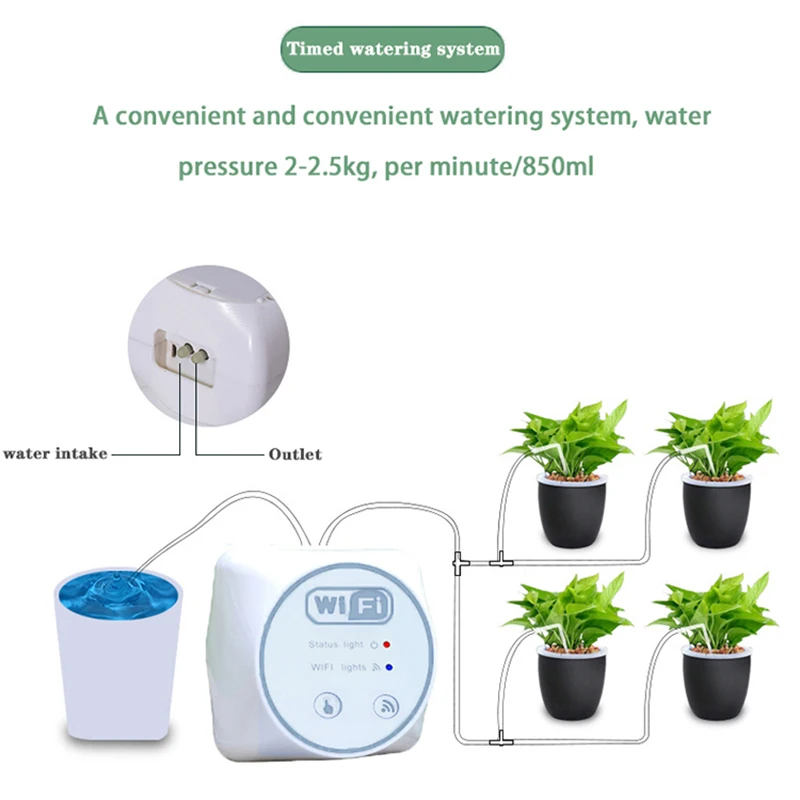 Pengontrol Irigasi Tetes Otoma - Automatic Watering Pump Indoor Plants ulasan dan harga