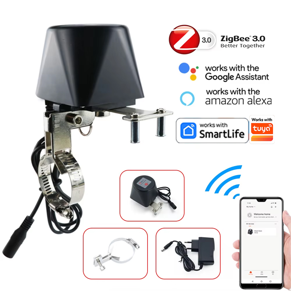 Katup Gas Pintar Zigbee WIFI P - Tuya Zigbee Garden Irrigation Controller ulasan dan harga