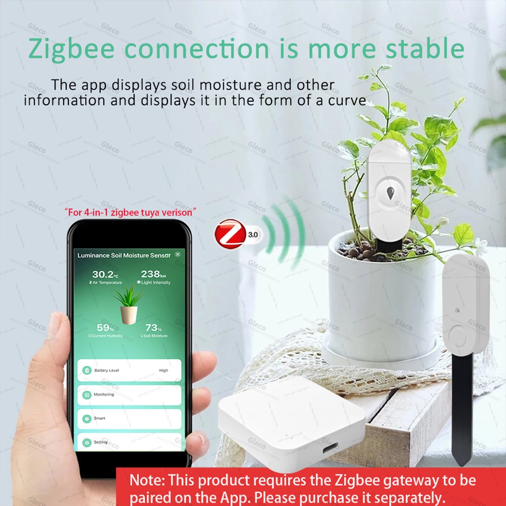 Sensor Kelembapan Tanah ZigBee - Tuya Zigbee Garden Irrigation Controller ulasan dan harga