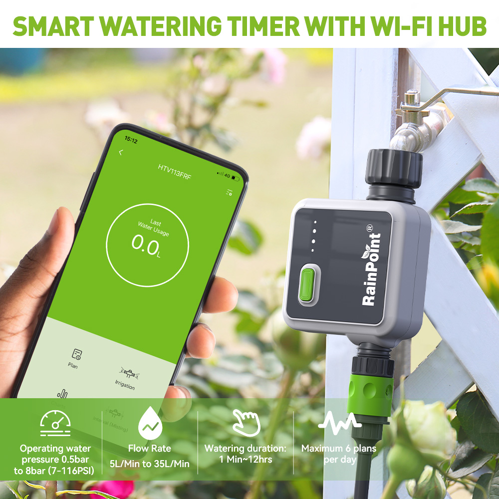 RAINPOINT Timer Air Nirkabel P - Wifi Water Timer Hose Faucet Smart ulasan dan harga