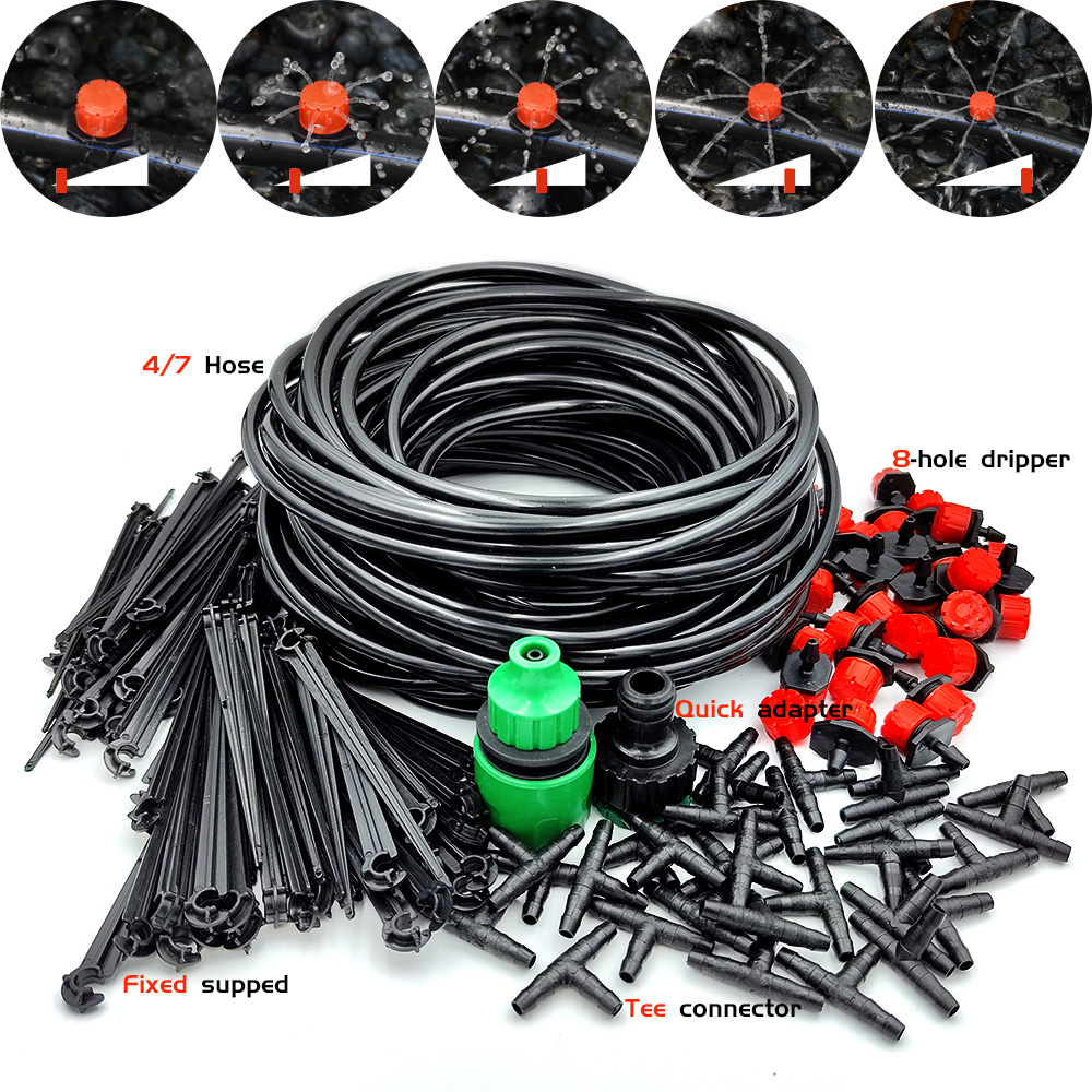 Rumah kaca 15M-30M DIY sistem  - Drip Irrigation System Automatic Kit ulasan dan harga