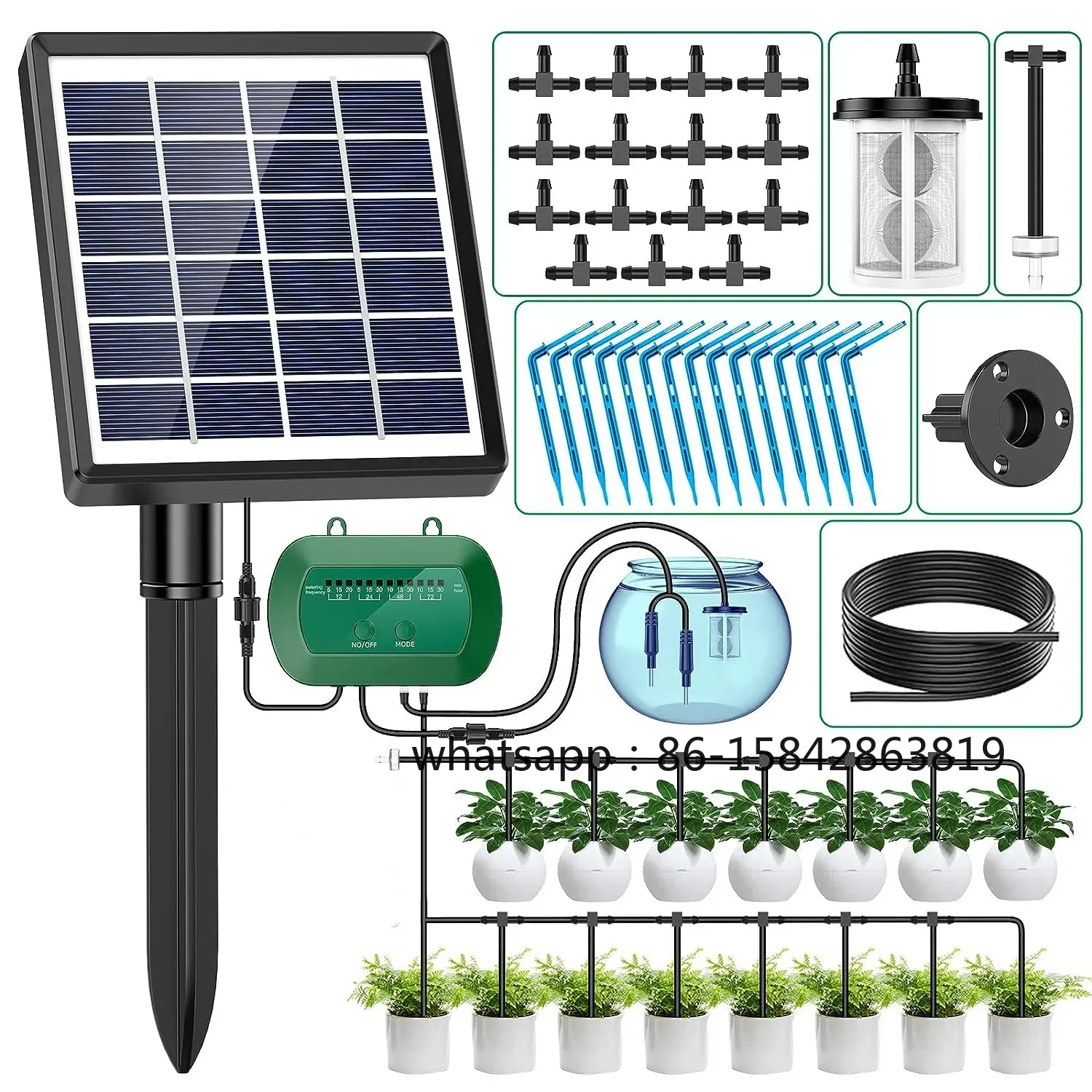 Kit pengontrol emiter rumah ka - Solar Drip Irrigation Kit Garden ulasan dan harga