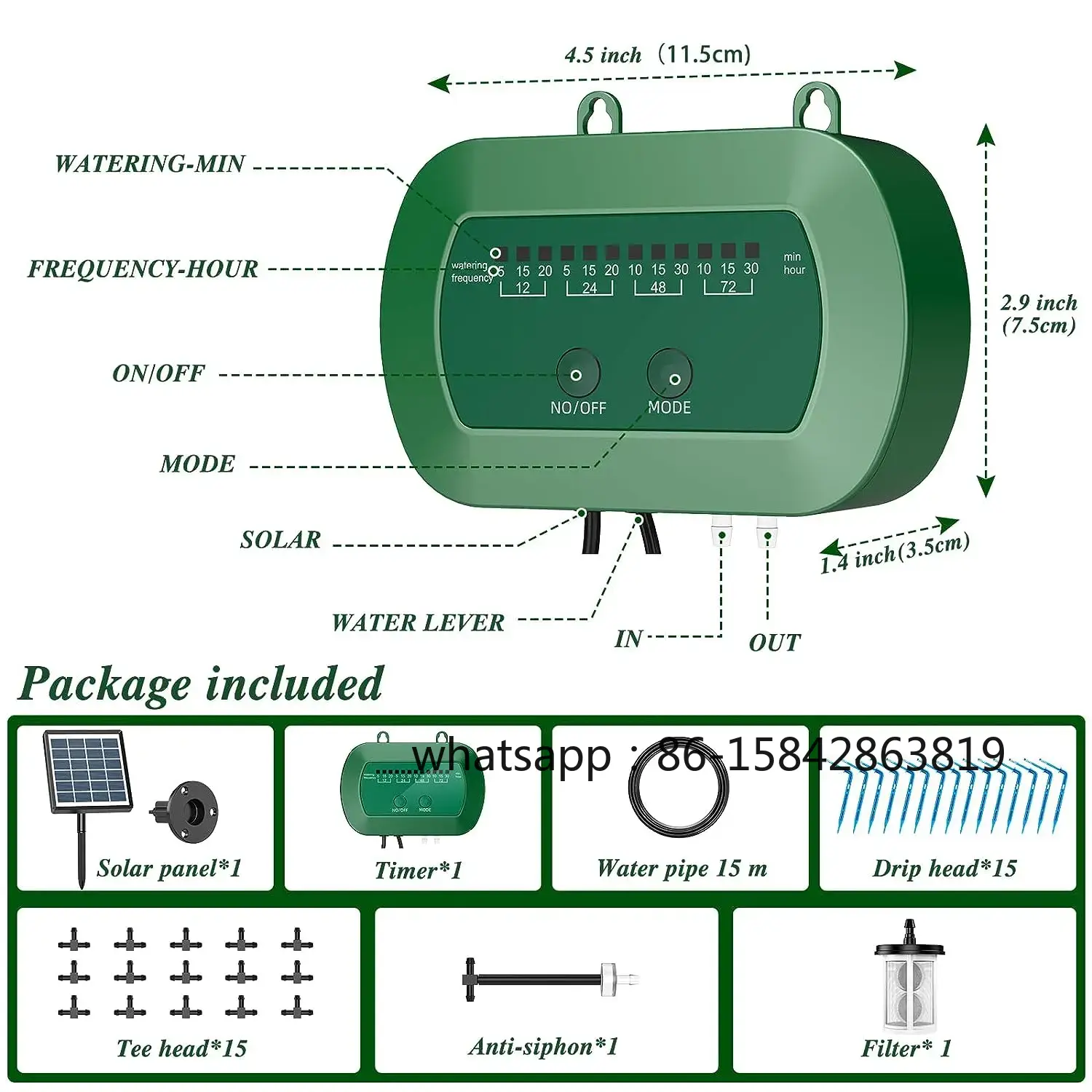 Kit pengontrol emiter rumah ka - Solar Drip Irrigation Kit Garden ulasan dan harga