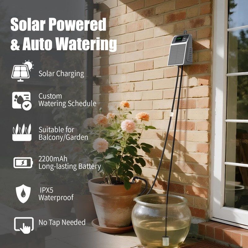 Sistem Penyiraman Cerdas Tenag - Solar Drip Irrigation Kit Garden ulasan dan harga