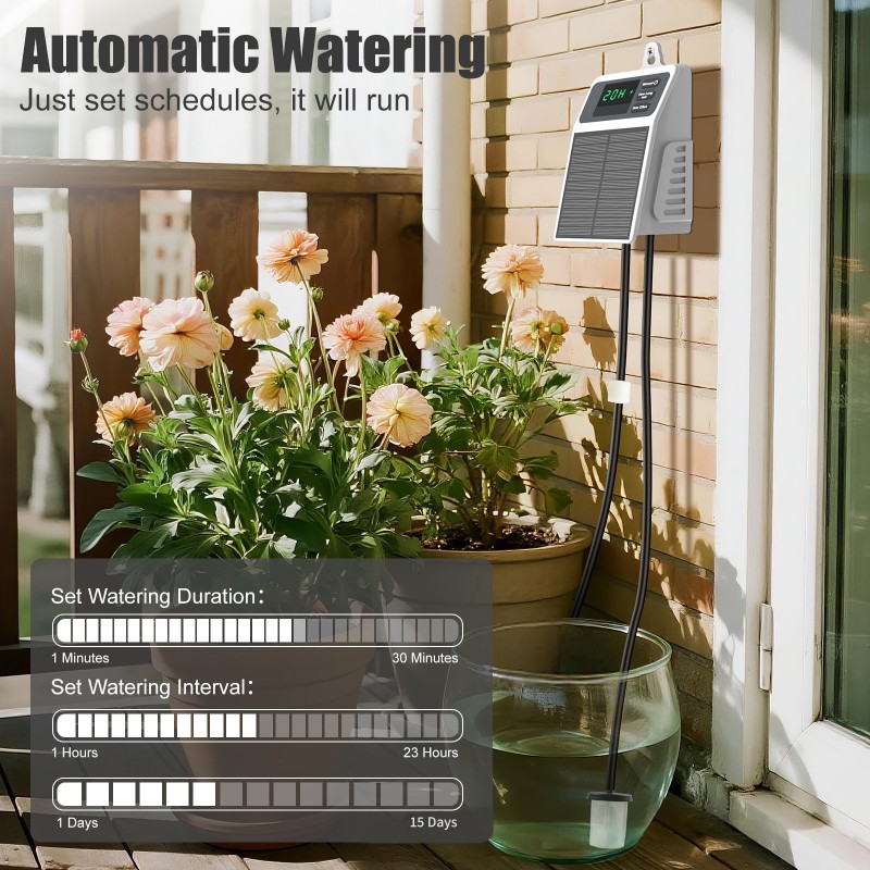 Sistem Penyiraman Cerdas Tenag - Solar Drip Irrigation Kit Garden ulasan dan harga