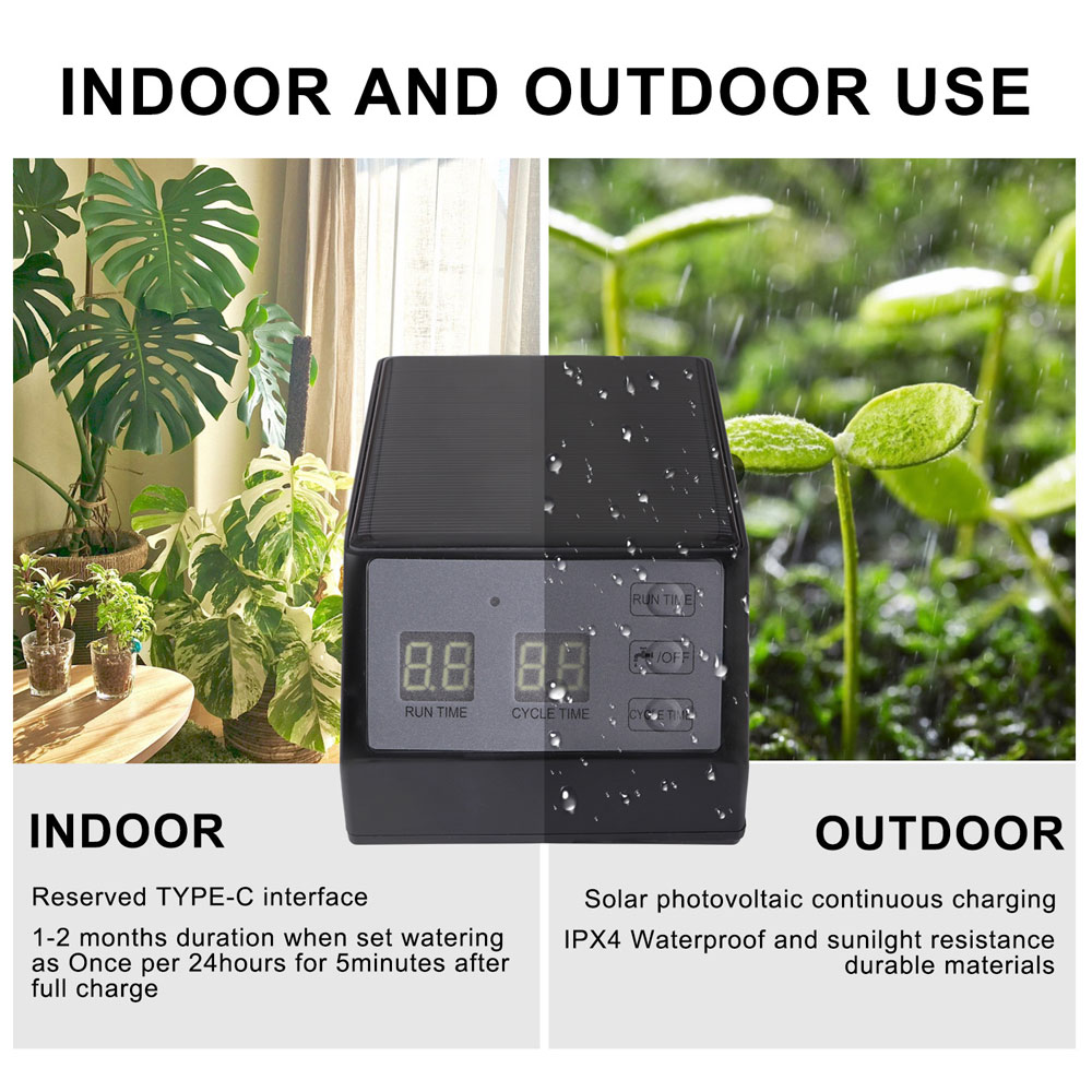 Timer tenaga surya, perangkat  - Solar Drip Irrigation Kit Garden ulasan dan harga