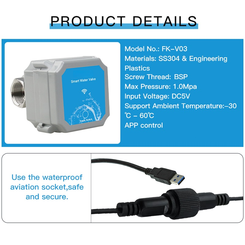Katup Air Pintar DN20/DN25 den - Wifi Water Timer Hose Faucet Smart ulasan dan harga