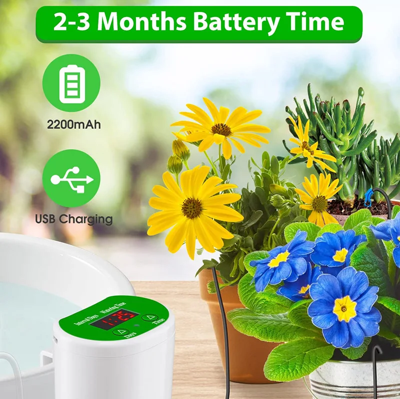 Pompa Irigasi Tetes Cerdas Sis - Solar Drip Irrigation Kit Garden ulasan dan harga