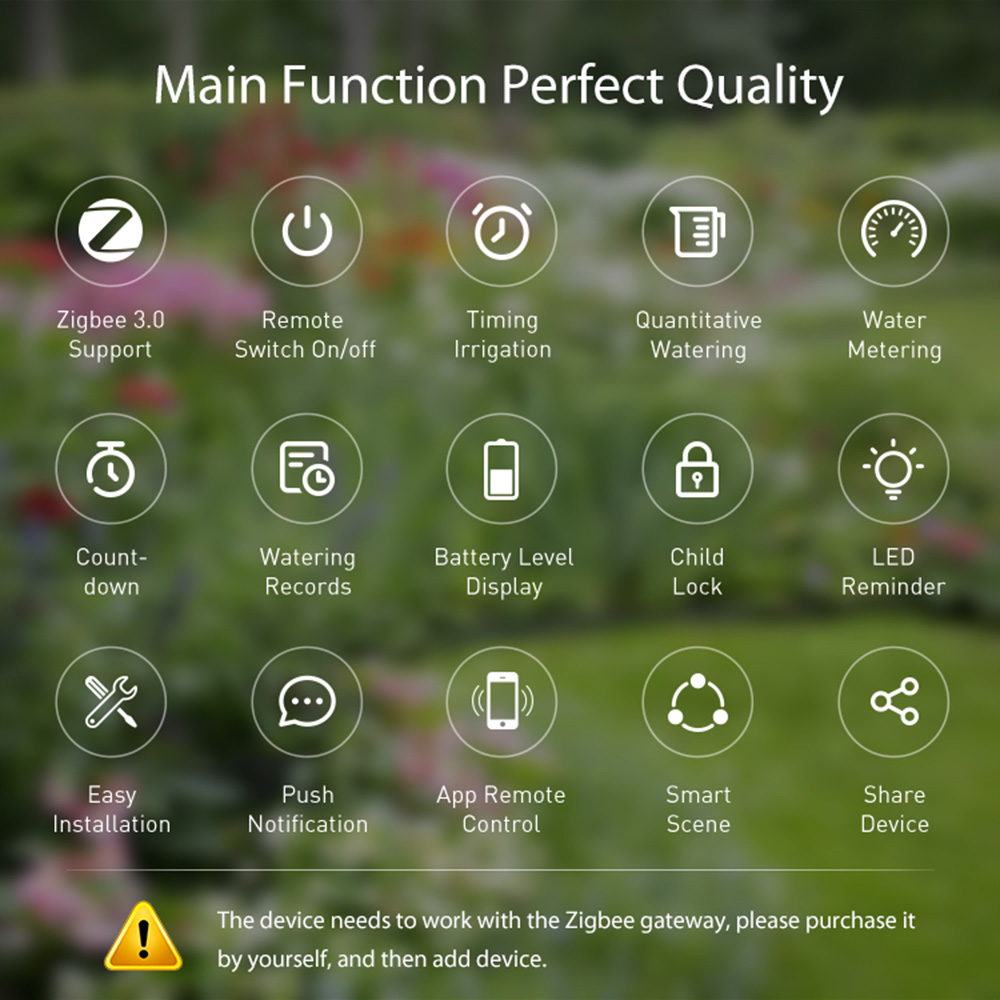 Zigbee Tuya pengatur waktu air - Tuya Zigbee Garden Irrigation Controller ulasan dan harga