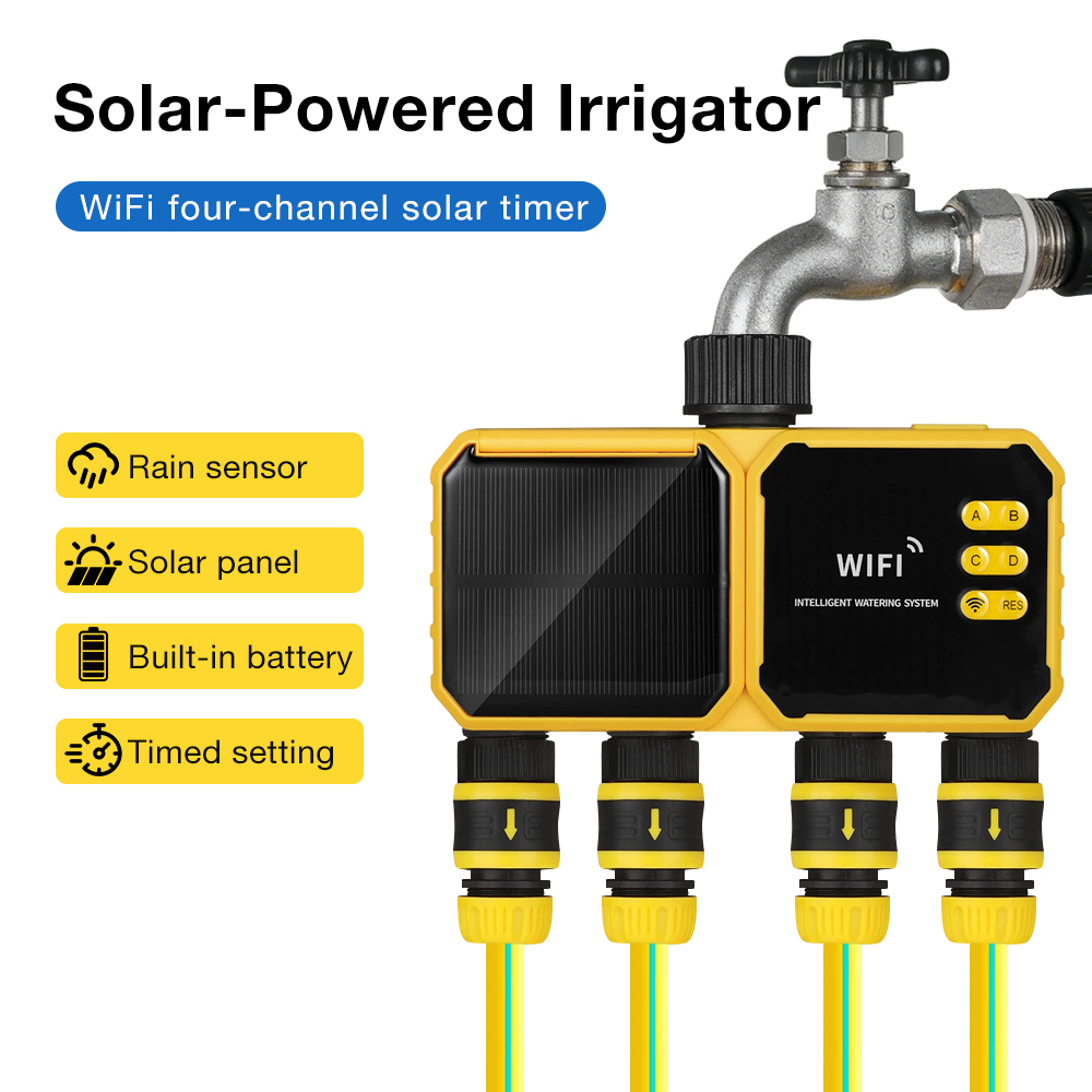 Sistem Irigasi Tenaga Surya Wi - Wifi Water Timer Hose Faucet Smart ulasan dan harga