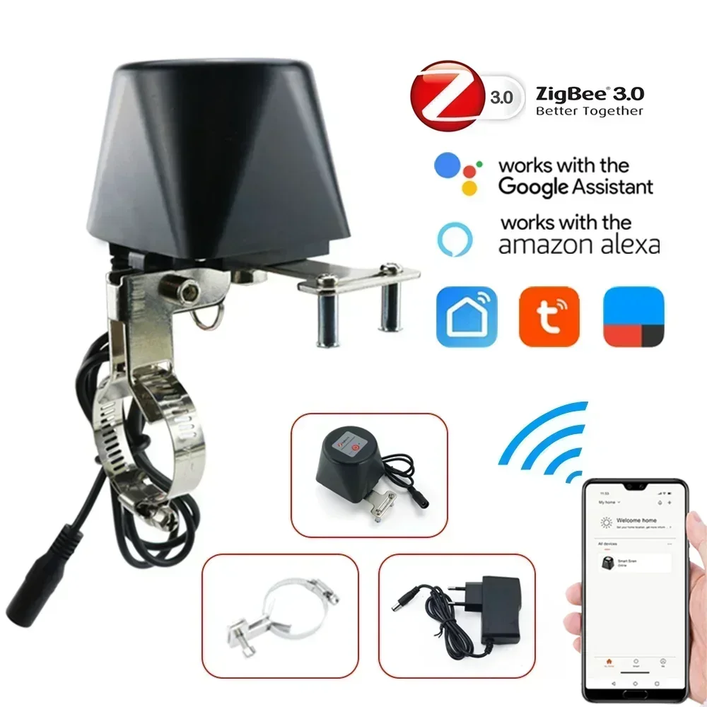 Zigbee Tuya katup Gas pintar,  - Tuya Zigbee Garden Irrigation Controller ulasan dan harga