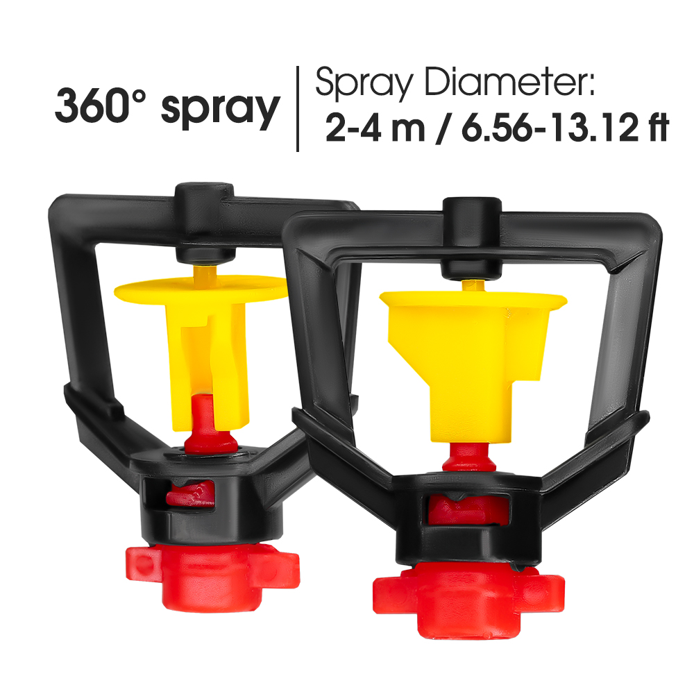 Penyiram mikro putar 360 °, 5  - Drip Emitters Adjustable 360 Micro ulasan dan harga