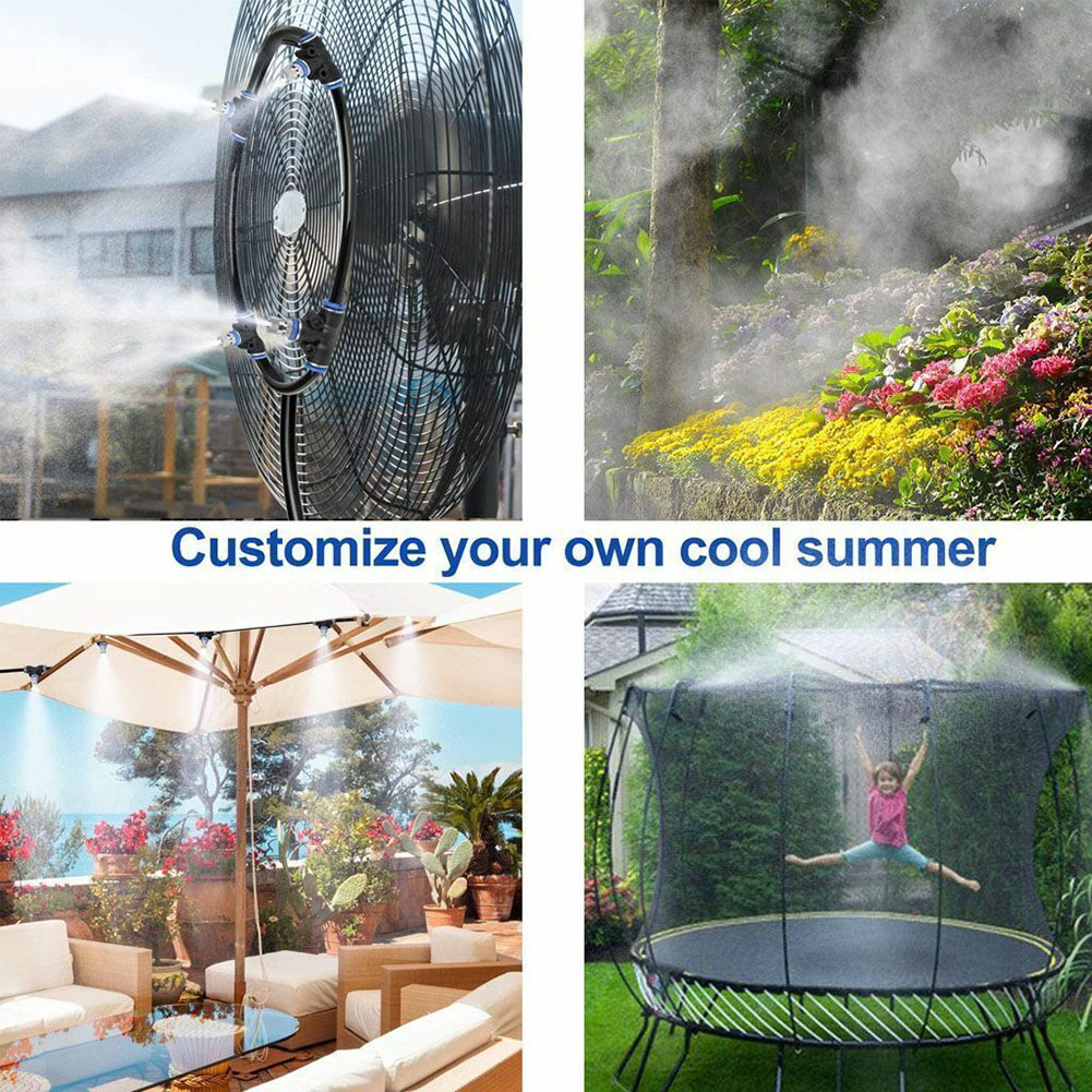 Kit Irigasi Tetes Kabut 50ft 1 - Mist Cooling System Outdoor Patio 15M ulasan dan harga