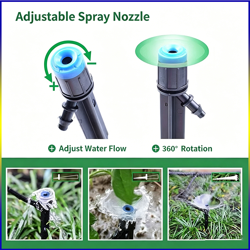 ZK 20/50pcs Dapat Disesuaikan  - Drip Emitters Adjustable 360 Micro ulasan dan harga