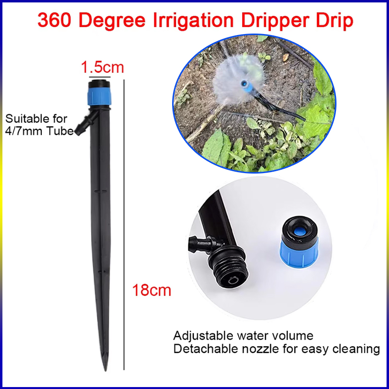 ZK 20/50pcs Dapat Disesuaikan  - Drip Emitters Adjustable 360 Micro ulasan dan harga