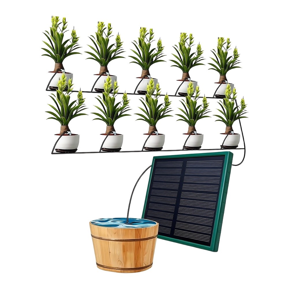 Kit Irigasi Tetes Tenaga Surya - Solar Drip Irrigation Kit Garden ulasan dan harga