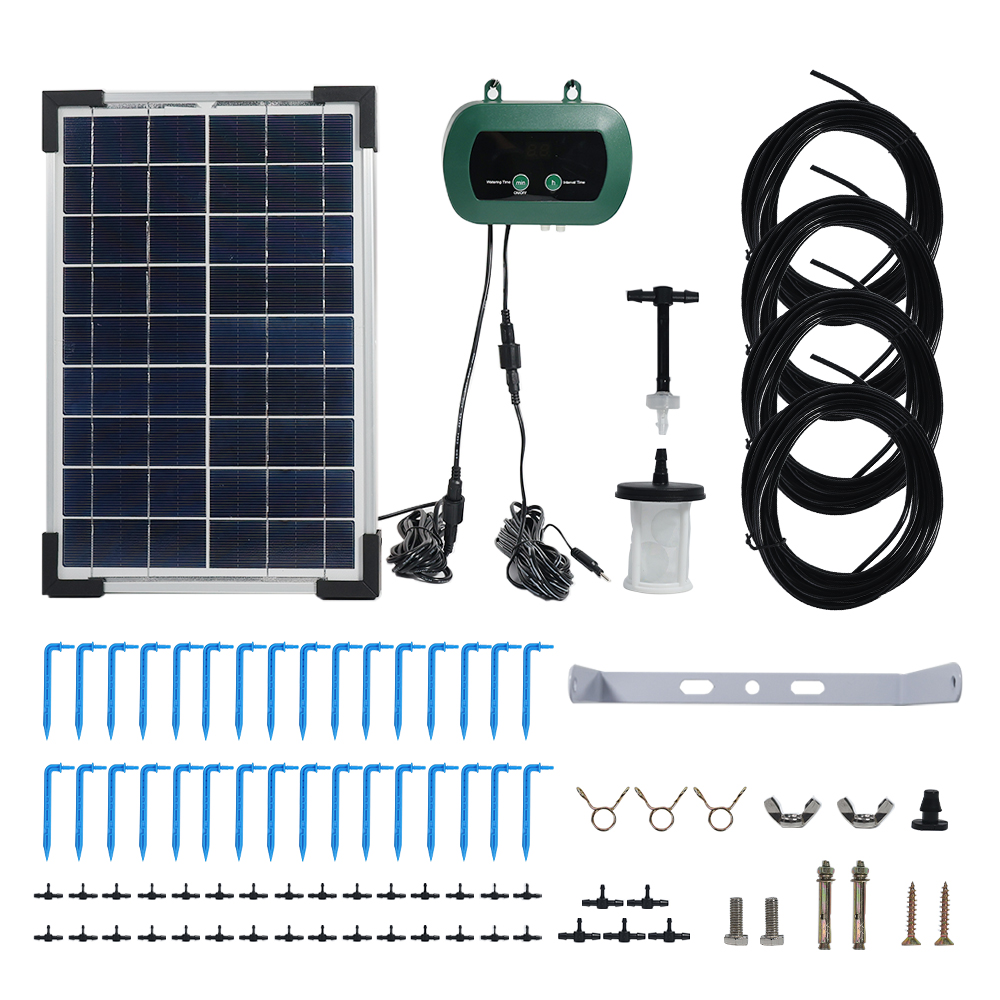 Peralatan Hidroponik Tenaga Su - Solar Drip Irrigation Kit Garden ulasan dan harga