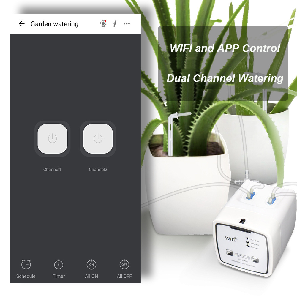 Pengontrol Irigasi WiFi, Siste - Automatic Watering Pump Indoor Plants ulasan dan harga