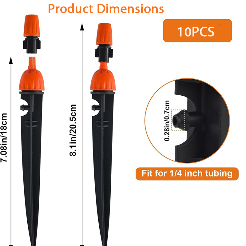 360 °   Penyiram Tetes 2-in-1  - Drip Emitters Adjustable 360 Micro ulasan dan harga