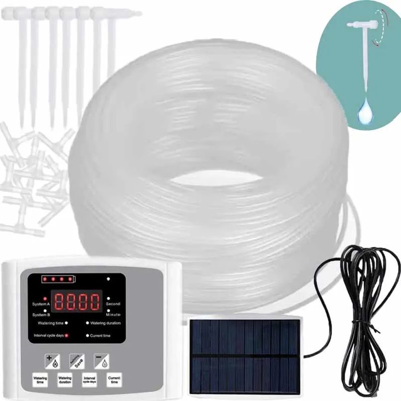 Perangkat Irigasi Tetes dengan - Solar Drip Irrigation Kit Garden ulasan dan harga