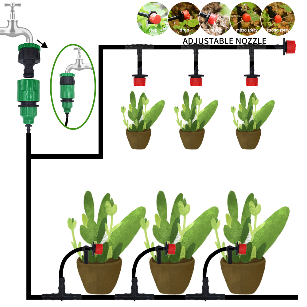 Sistem irigasi tetes mikro por - Drip Irrigation System Automatic Kit ulasan dan harga