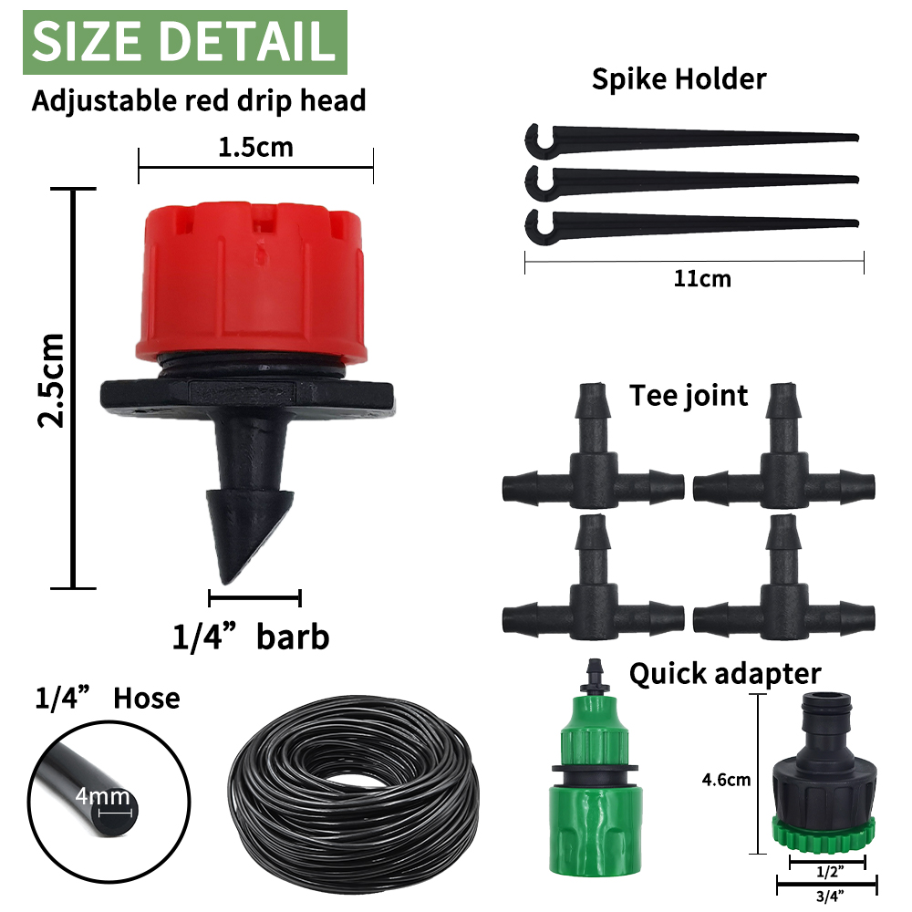 Sistem irigasi tetes mikro por - Drip Irrigation System Automatic Kit ulasan dan harga